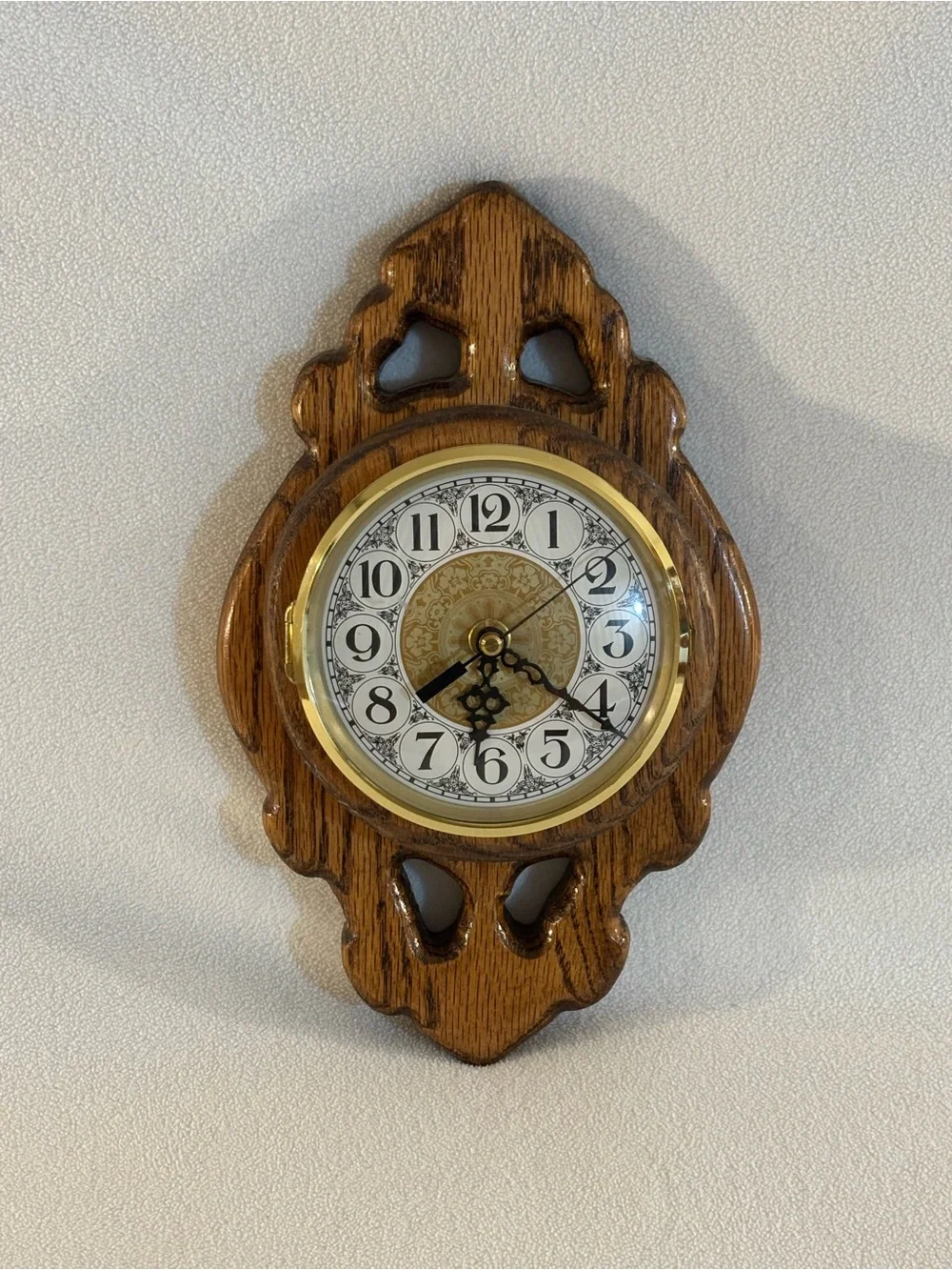 Vintage Kienzle Quartz Oak Wall Clock Decorative Wood Hanging Clock